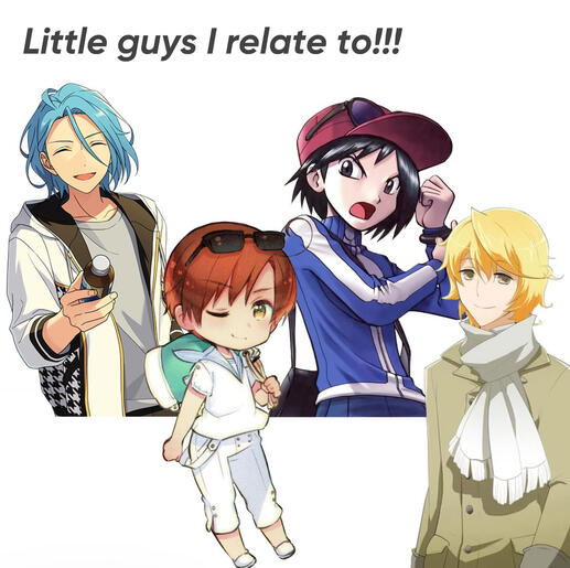 Himeru, Lovino, X (pokespe) and Nanak Kazuaki (and technically Uzune Hitori)